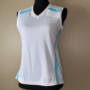 Brooks White Athletic Tennis Sleeveless Top